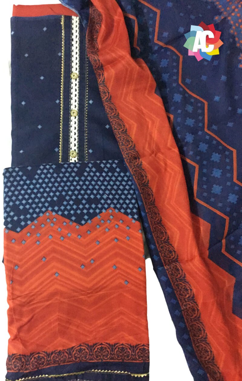 Stars-Chevron, beautiful unstitched salwar suits.